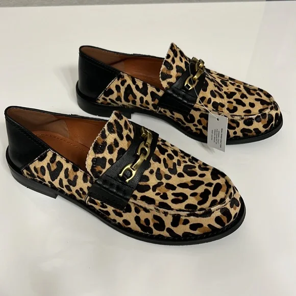 🐆COACH Women's Putnam Loafer Leopard Print size 5